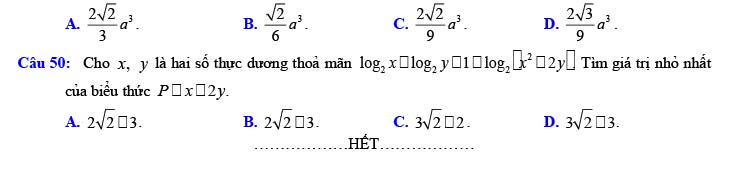 Đề thi thử môn Toán 2021 THPT Nguyễn Thái Bình (có giải chi tiết)